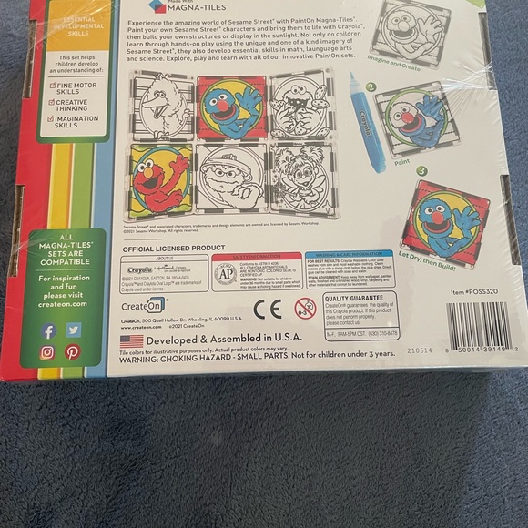 Crayola "Sesame Street" Paint On made with Magna Tiles NIB - Picture 4 of 5